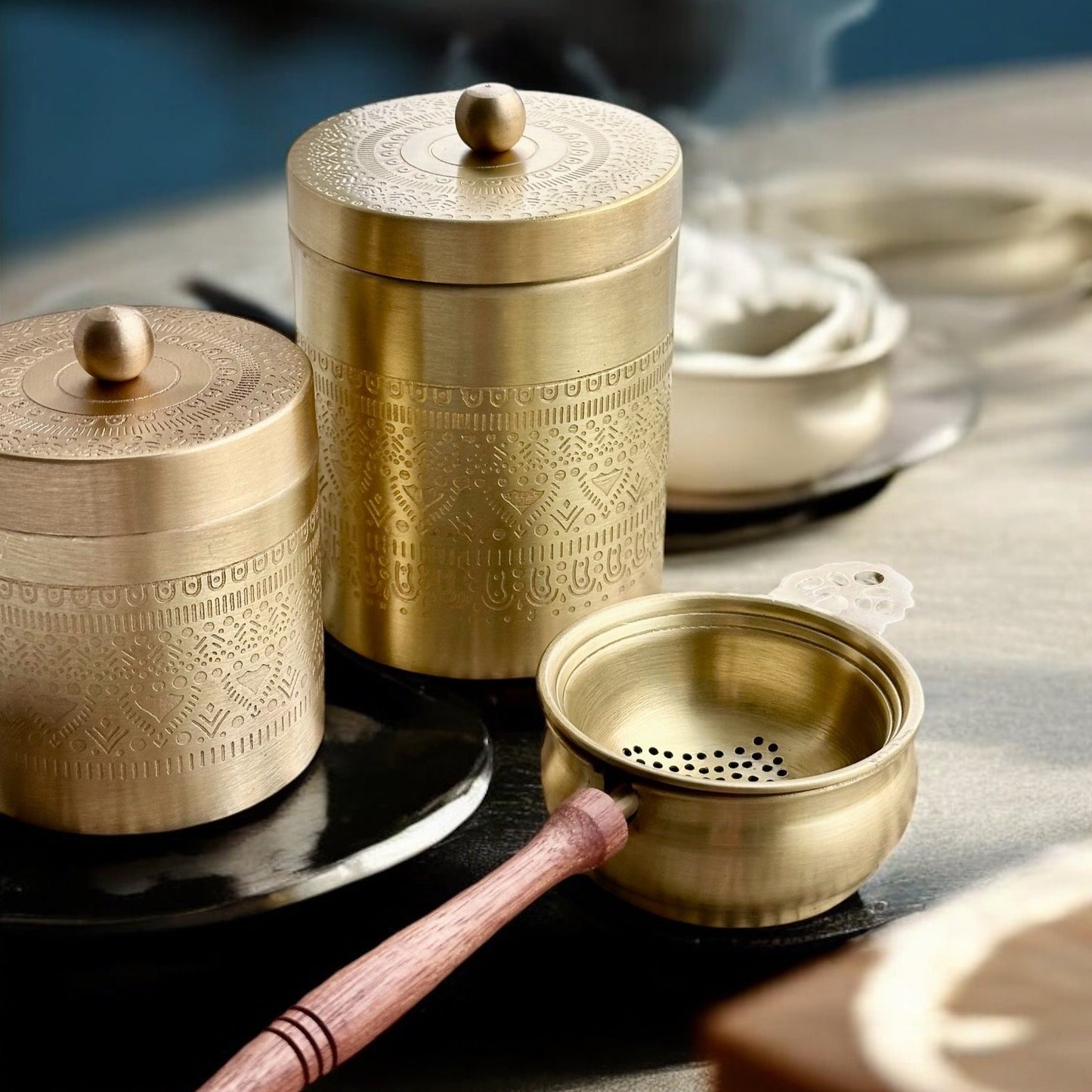 The Brass Edit Tea Strainer