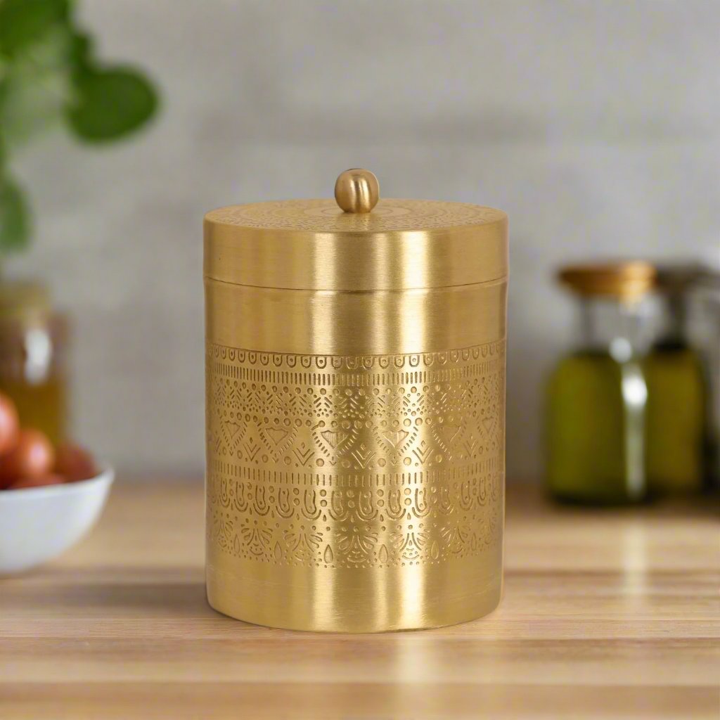 The Brass Edit Storage “Dabbas” - Small / Medium / Large